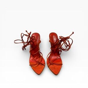 ALDO Women's Orange Footwear Heels Shoes Size 7.5
